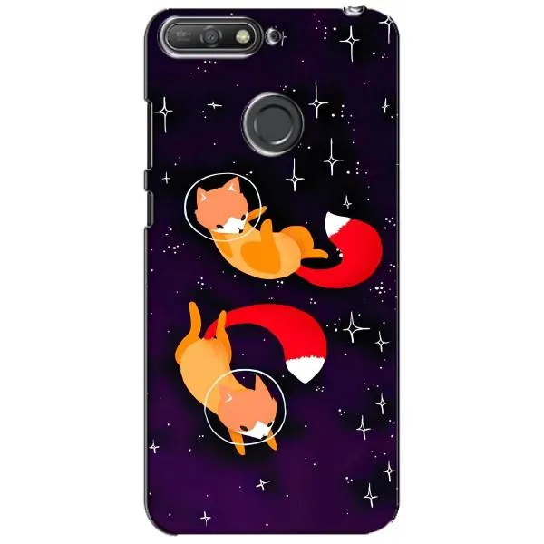 Чехол с принтом «Лисички космонавты» для Huawei Y6 Prime 2018 Чехол с принтом «Лисички космонавты» для Huawei Y6 Prime 2018
