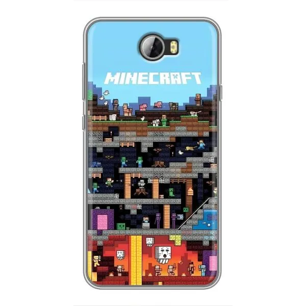 Чехол с принтом «фон Minecraft» для Huawei Y5II