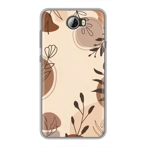 Чехол с принтом «Коричневые цветы» для Huawei Y5II Чехол с принтом «Коричневые цветы» для Huawei Y5II