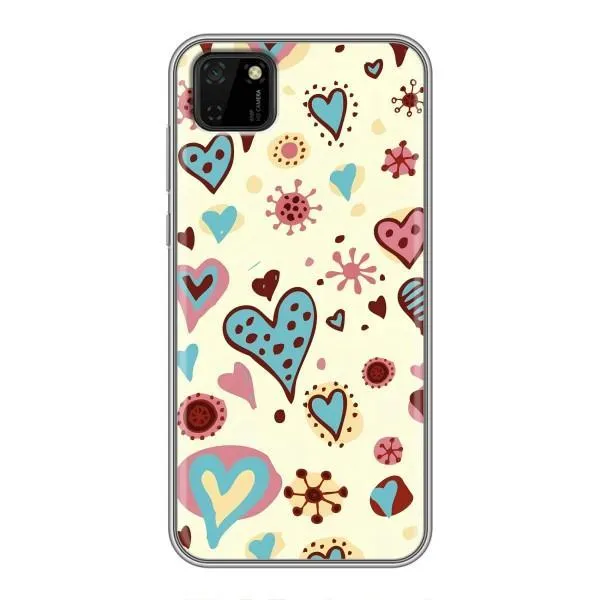 Чехол с принтом «Сердечки» для Huawei Y5p