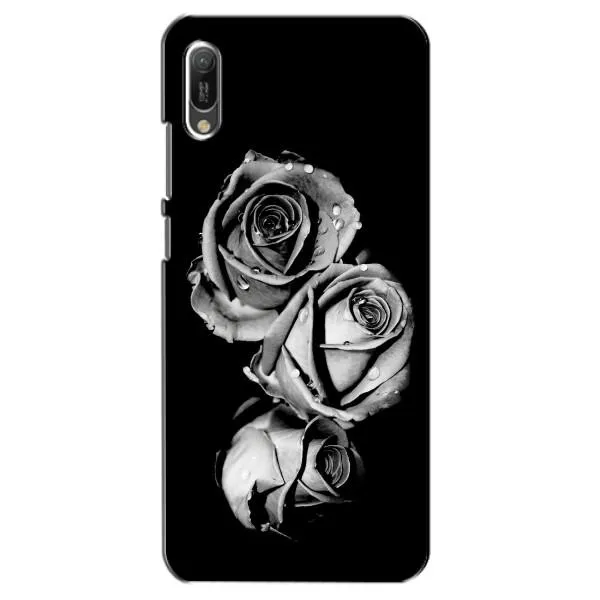 Чехол с принтом «Черная роза» для Huawei Y6 2019