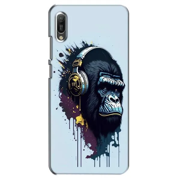 Чехол с принтом «Горилла в наушниках» для Huawei Y6 2019