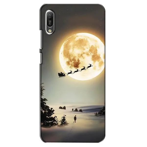Чехол с принтом «Санта на луне» для Huawei Y6 2019 Чехол с принтом «Санта на луне» для Huawei Y6 2019