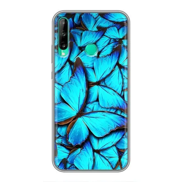 Чехол с принтом «Синие бабочки» для Huawei Y6p Чехол с принтом «Синие бабочки» для Huawei Y6p