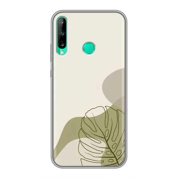Чехол с принтом «Зеленая монстера дизайн» для Huawei Y6p