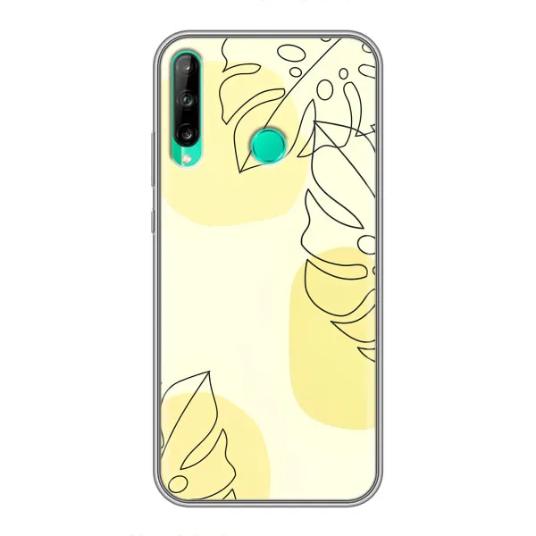 Чехол с принтом «Желтая монстера арт» для Huawei Y6p