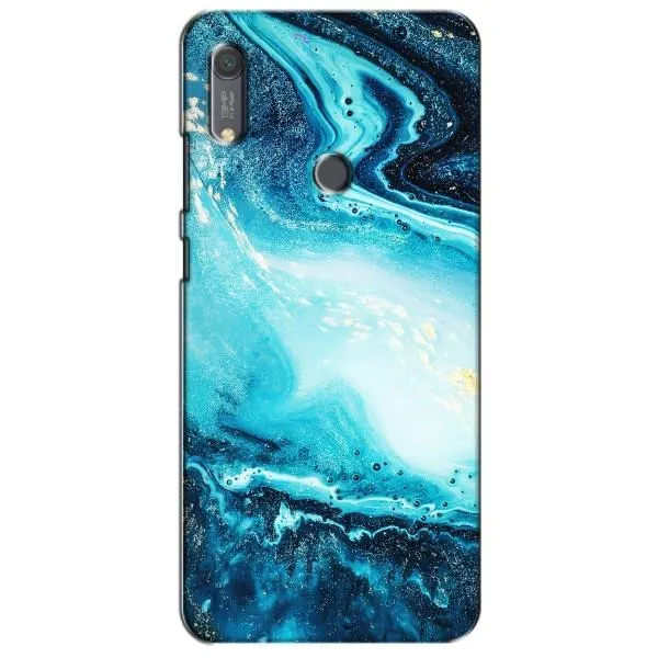 Чехол с принтом «Голубой мрамор» для Huawei Y6s
