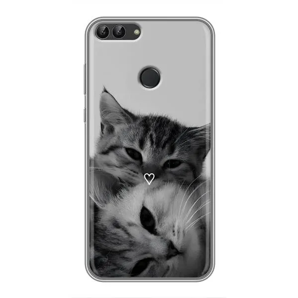 Чехол с принтом «Пара котов» для Huawei Y7 Prime 2018