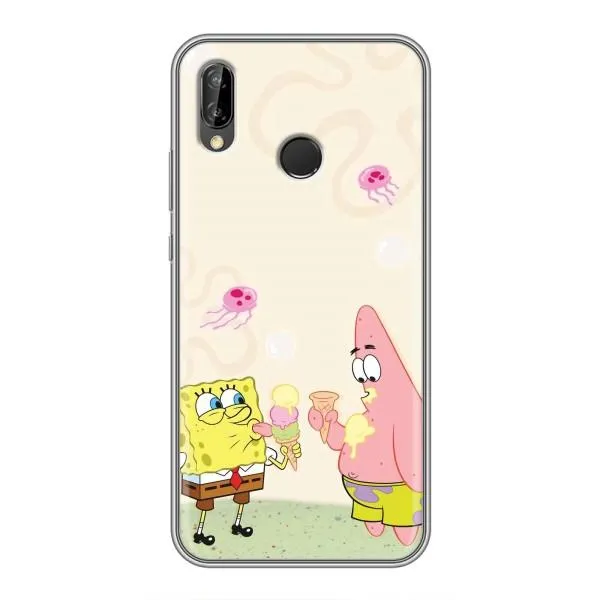 Чехол с принтом «Патрик и Боб» для Huawei Y7 2019