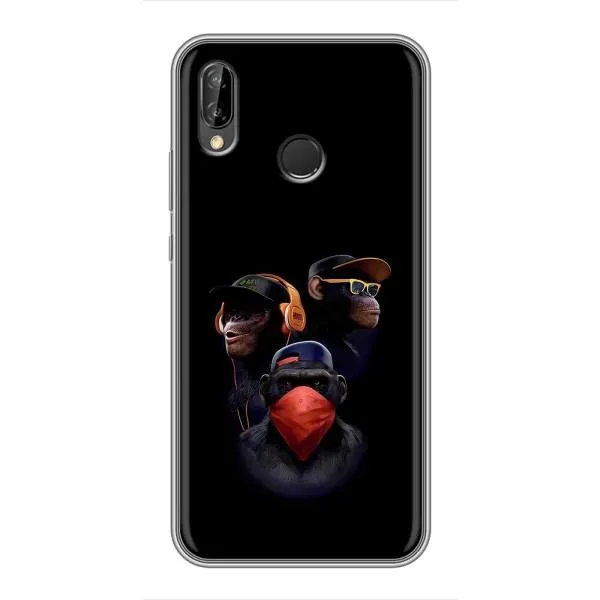 Чехол с принтом «Три обезьяны» для Huawei Y7 2019