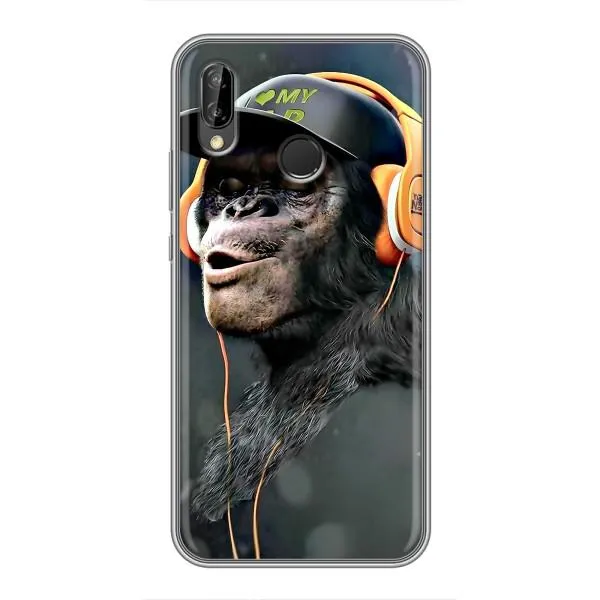 Чехол с принтом «В наушниках» для Huawei Y7 2019