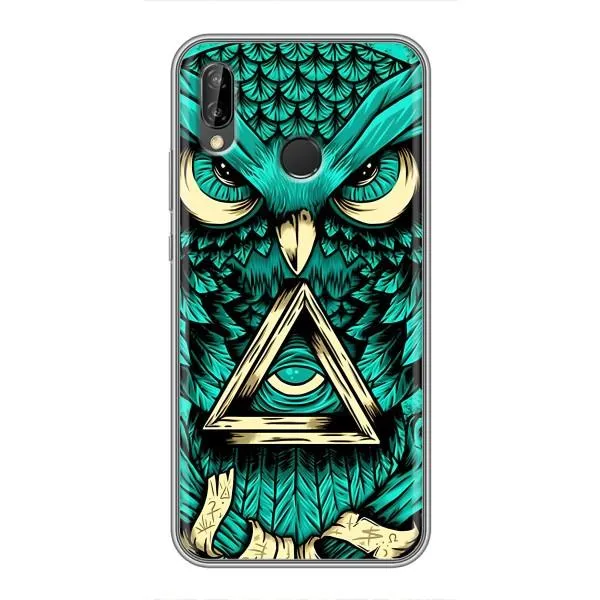 Чехол с принтом «Сова с глазом» для Huawei Y7 2019