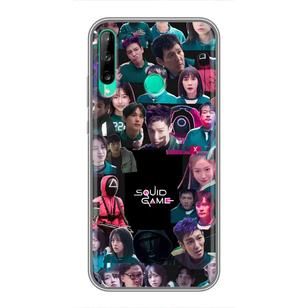 Чехол с принтом «Коллаж Игра кальмара» для Huawei Y7p (2020)