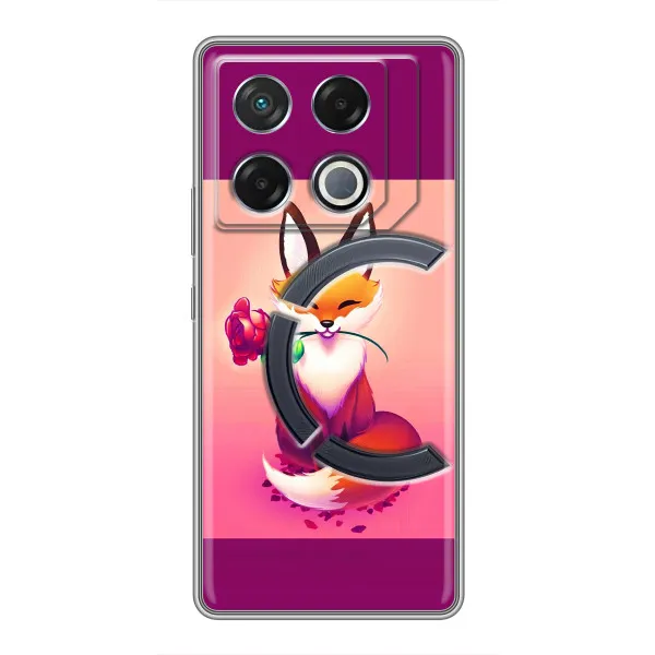 Чехол с принтом «Лисичка с розочкой» для Infinix GT 20 Pro Чехол с принтом «Лисичка с розочкой» для Infinix GT 20 Pro
