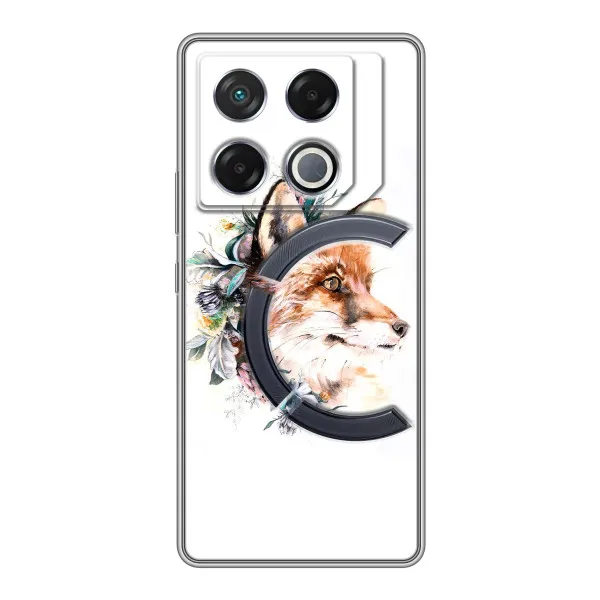 Чехол с принтом «Лисичка в цветочках» для Infinix GT 20 Pro Чехол с принтом «Лисичка в цветочках» для Infinix GT 20 Pro