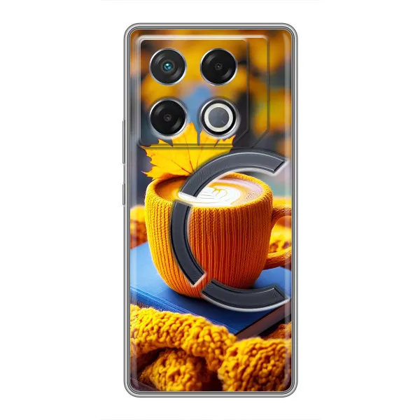 Чехол с принтом «Кофе на желтом пледе» для Infinix GT 20 Pro