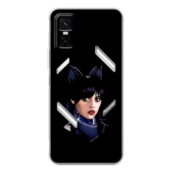 Чехол с принтом «серьезная Уэнздей» для Infinix GT 30 Pro