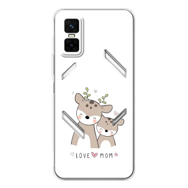 Чехол с принтом «Оленята мама и малыш» для Infinix GT 30 Pro