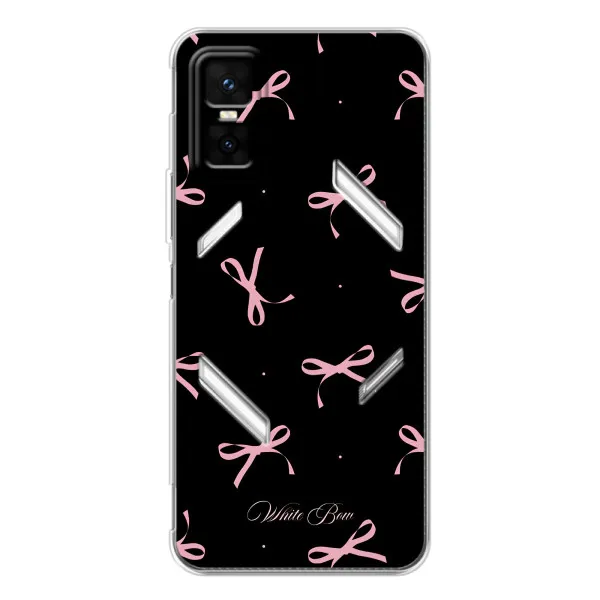 Чехол с принтом «Банты на черном» для Infinix GT 30 Pro Чехол с принтом «Банты на черном» для Infinix GT 30 Pro