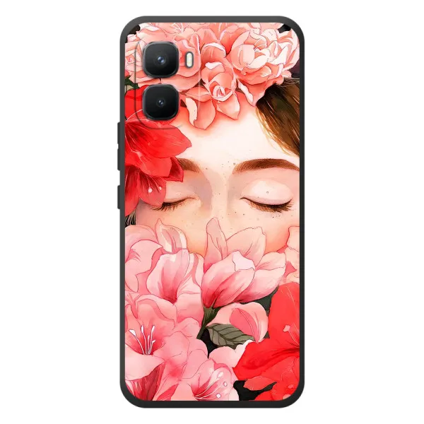 Чехол с принтом «Глаза в цветах» для Infinix GT 50 Pro