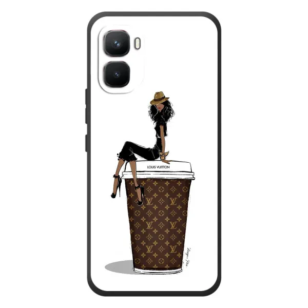 Чехол с принтом «кофе LOUIS VUITTON» для Infinix GT 50 Pro Чехол с принтом «кофе LOUIS VUITTON» для Infinix GT 50 Pro