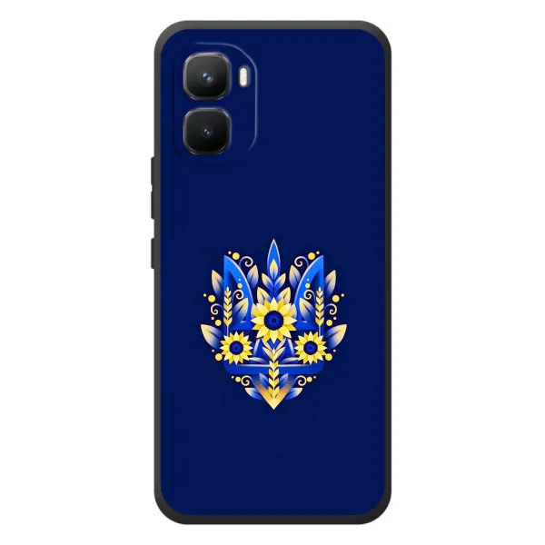 Чехол с принтом «Цветочный Герб» для Infinix GT 50 Pro