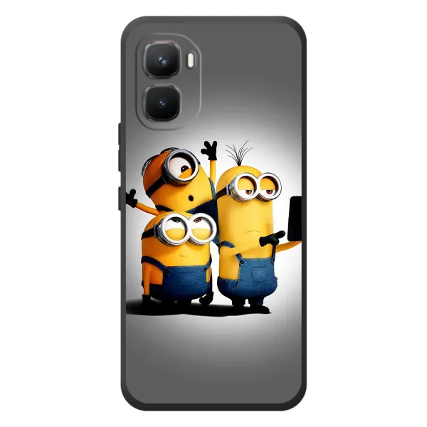 Чехол с принтом «Три миньона» для Infinix GT 50 Pro