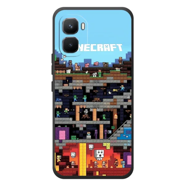 Чехол с принтом «фон Minecraft» для Infinix GT 50 Pro Чехол с принтом «фон Minecraft» для Infinix GT 50 Pro