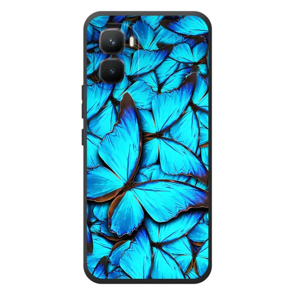 Чехол с принтом «Синие бабочки» для Infinix GT 50 Pro Чехол с принтом «Синие бабочки» для Infinix GT 50 Pro