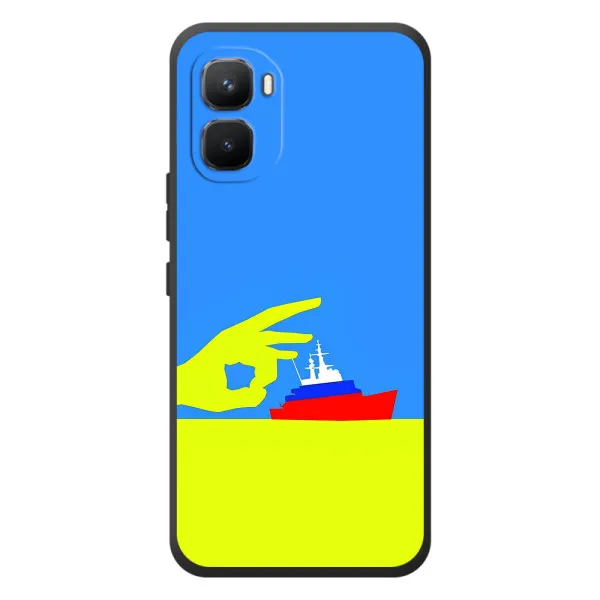 Чехол с принтом «Щелбан кораблю» для Infinix GT 50 Pro Чехол с принтом «Щелбан кораблю» для Infinix GT 50 Pro