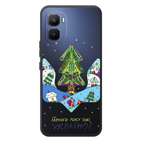 Чехол с принтом «Рождественский герб» для Infinix GT 50 Pro