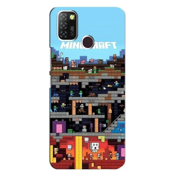 Чехол с принтом «фон Minecraft» для Infinix Hot 10 Lite Чехол с принтом «фон Minecraft» для Infinix Hot 10 Lite