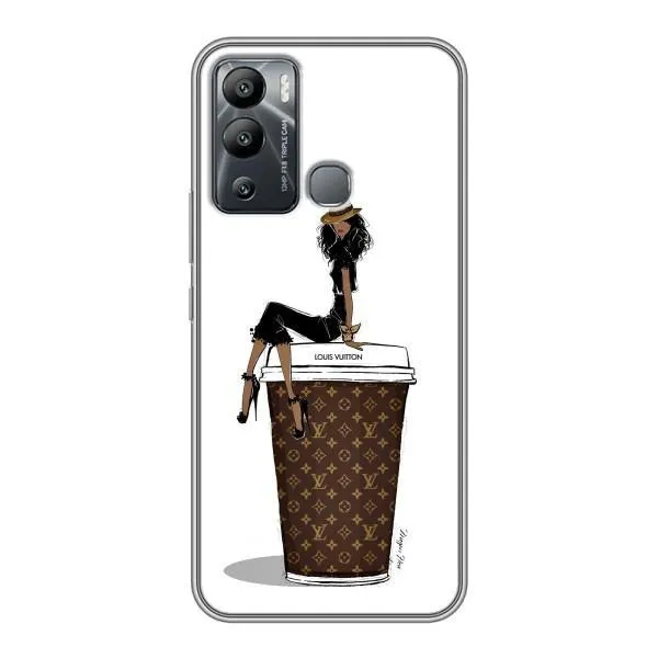 Чехол с принтом «кофе LOUIS VUITTON» для Infinix Hot 12 Play Чехол с принтом «кофе LOUIS VUITTON» для Infinix Hot 12 Play