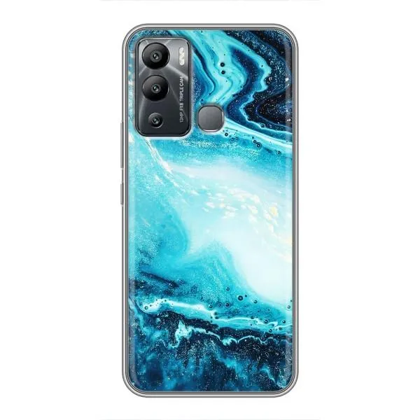 Чехол с принтом «Голубой мрамор» для Infinix Hot 12 Play Чехол с принтом «Голубой мрамор» для Infinix Hot 12 Play