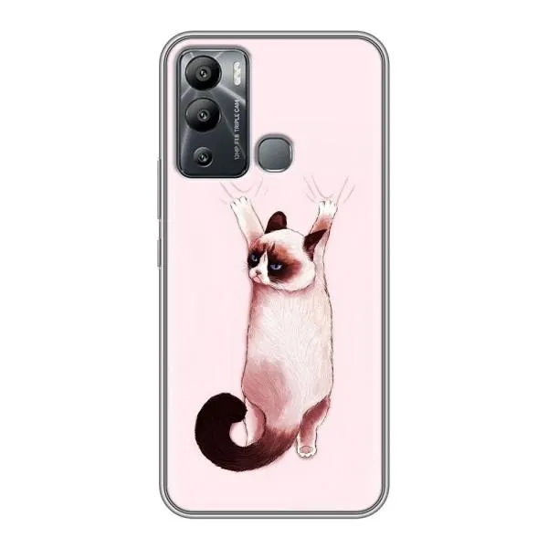 Чехол с принтом «Котик падает» для Infinix Hot 12i Чехол с принтом «Котик падает» для Infinix Hot 12i