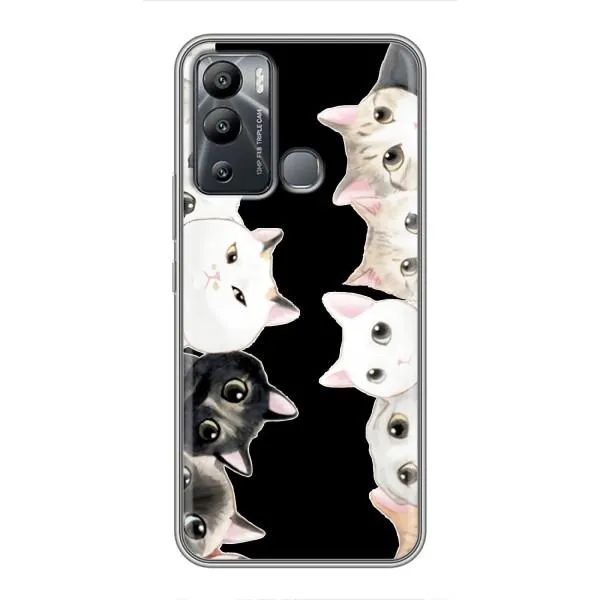 Чехол с принтом «Взгляд котов» для Infinix Hot 12i Чехол с принтом «Взгляд котов» для Infinix Hot 12i