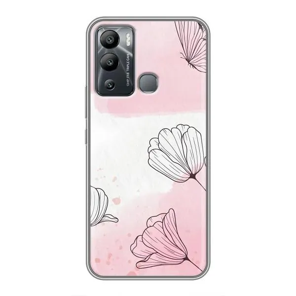 Чехол с принтом «Розовые цветы» для Infinix Hot 12i Чехол с принтом «Розовые цветы» для Infinix Hot 12i