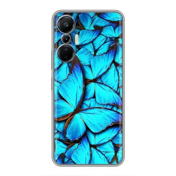Чехол с принтом «Синие бабочки» для Infinix Hot 20 (4G) Чехол с принтом «Синие бабочки» для Infinix Hot 20 (4G)