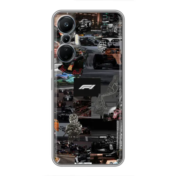 Чехол с принтом «Гоночный коллаж Ф1» для Infinix Hot 20 (4G) Чехол с принтом «Гоночный коллаж Ф1» для Infinix Hot 20 (4G)