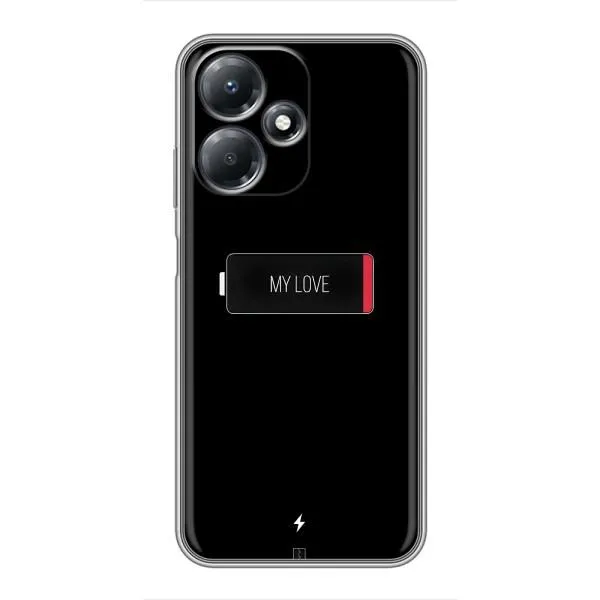 Чехол с принтом «Love battery» для Infinix Hot 30 Play