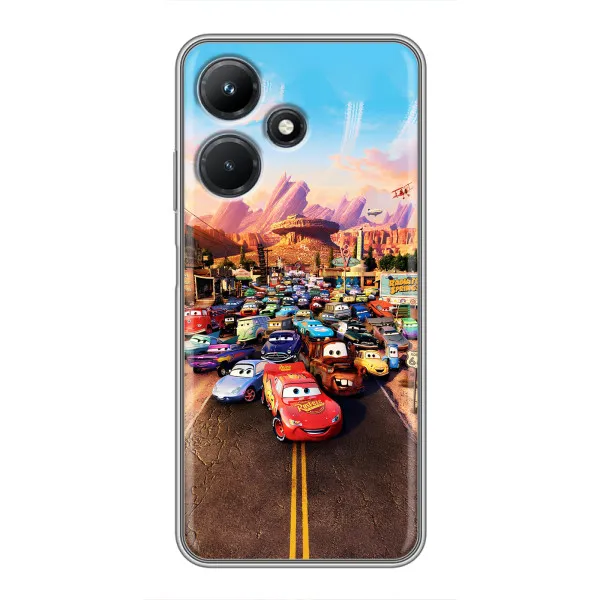 Чехол с принтом «Тачки на трассе» для Infinix Hot 30i Чехол с принтом «Тачки на трассе» для Infinix Hot 30i