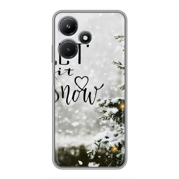 Чехол с принтом «Let it snow» для Infinix Hot 30i