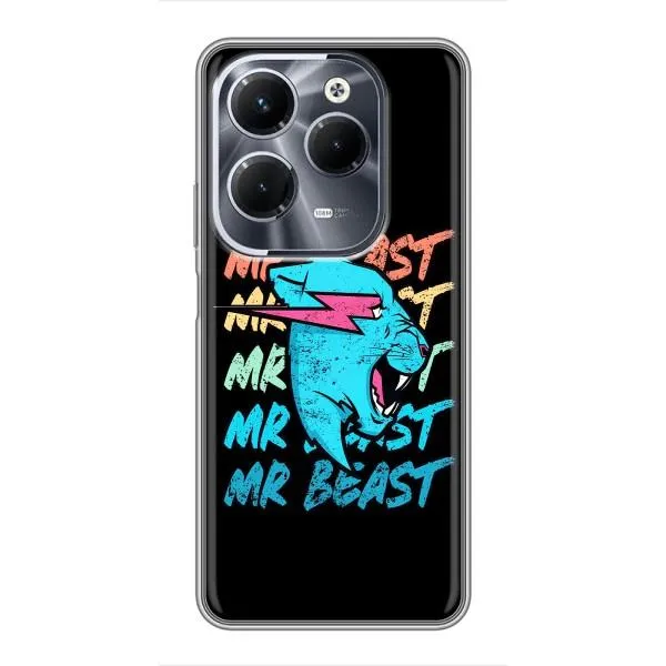 Чехол с принтом «logo Mr beast» для Infinix Hot 40 Play Чехол с принтом «logo Mr beast» для Infinix Hot 40 Play