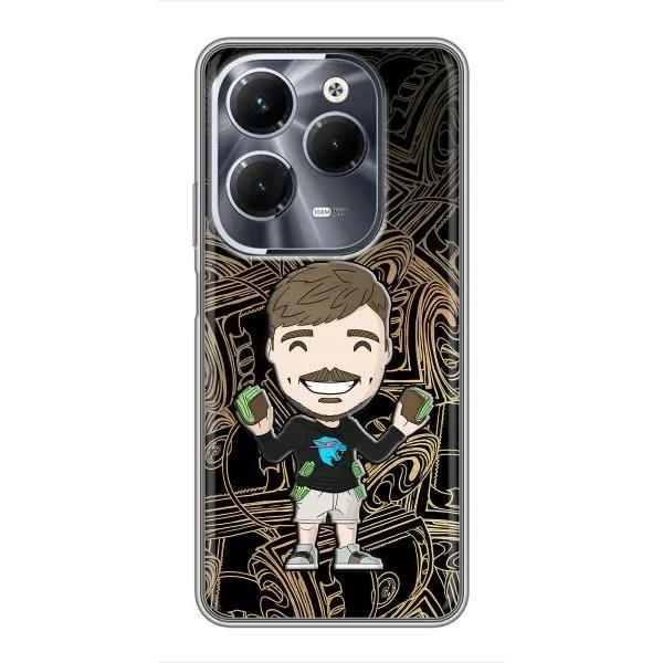 Чехол с принтом «Mister Beast» для Infinix Hot 40 Play Чехол с принтом «Mister Beast» для Infinix Hot 40 Play