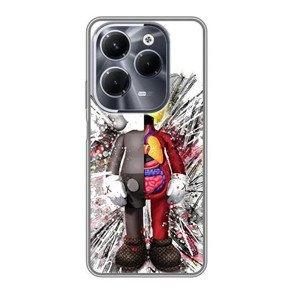 Чехол с принтом «Беарбрик» для Infinix Hot 40 Pro