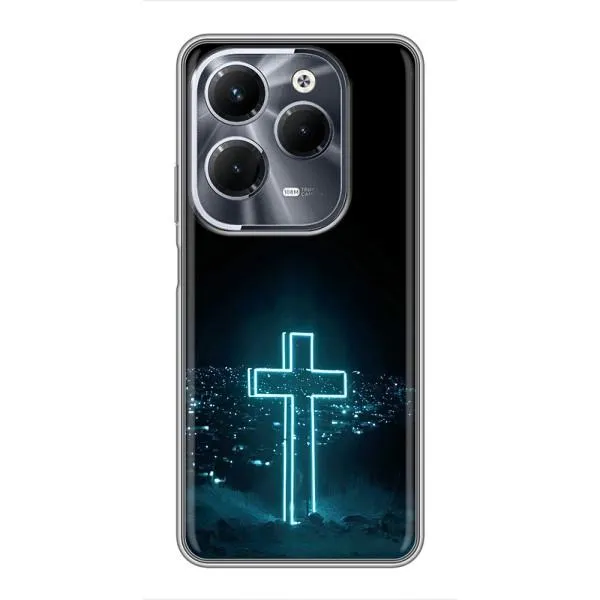Чохол з принтом «Хрест і місто» для Infinix Hot 40 Pro Чохол з принтом «Хрест і місто» для Infinix Hot 40 Pro