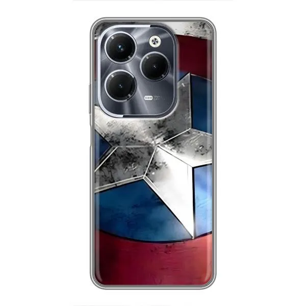 Чехол с принтом «Щит Капитана Америки» для Infinix Hot 40 Pro Чехол с принтом «Щит Капитана Америки» для Infinix Hot 40 Pro