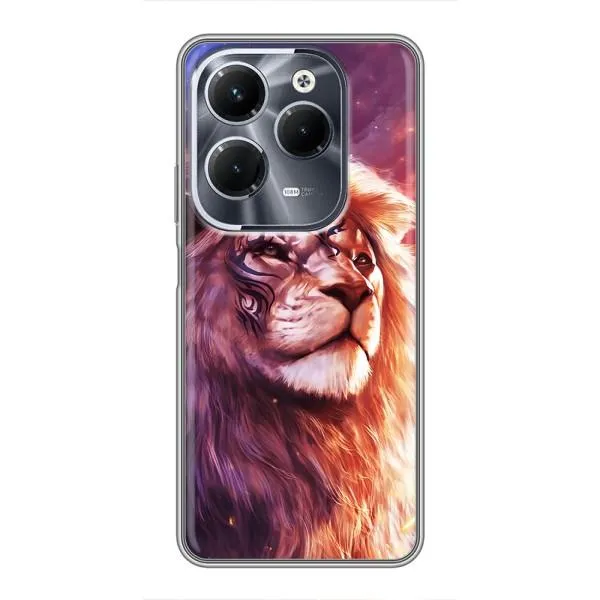 Чехол с принтом «Красочный Лев» для Infinix Hot 40 Pro
