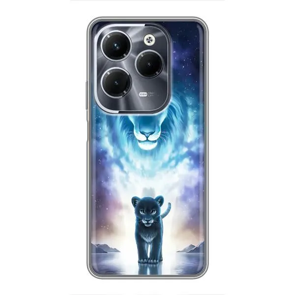 Чехол с принтом «Маленький лев» для Infinix Hot 40 Pro