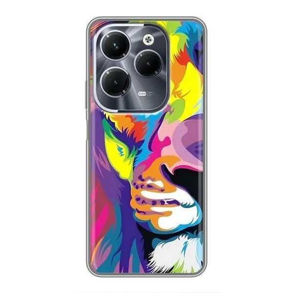 Чехол с принтом «Яркий Лев» для Infinix Hot 40 Pro